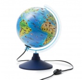 Интерактивный глобус Globen Зоогеографический 250 мм с подсветкой от сети с очками VR