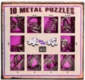 Набор металлических головоломок Eureka Фиолетовый 10шт.